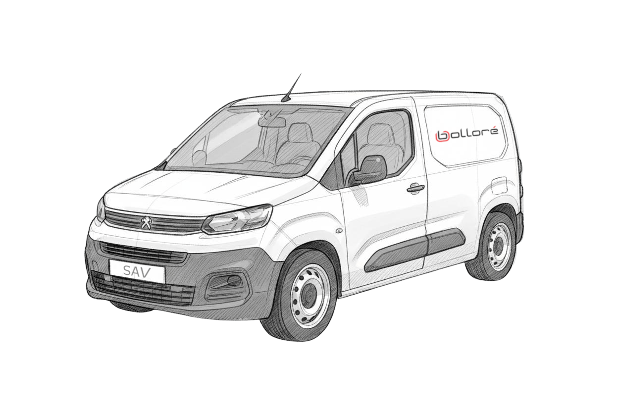 Camionnette SAV Bolloré Protection
